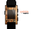 The Vertical Raw Aged Wood Planks Skin for the Pebble SmartWatch