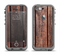 The Vetrical Raw Dark Aged Wood Planks Apple iPhone 5c LifeProof Fre Case Skin Set