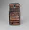 The Vetrical Raw Dark Aged Wood Planks Skin-Sert Case for the Samsung Galaxy S4