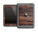 The Vetrical Raw Dark Aged Wood Planks Apple iPad Air LifeProof Fre Case Skin Set