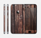 The Vetrical Raw Dark Aged Wood Planks Skin for the Apple iPhone 6