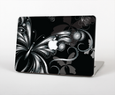 The Vibrant Black & Silver Butterfly Outline Skin for the Apple MacBook Pro Retina 15"