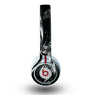 The Vibrant Black & Silver Butterfly Outline Skin for the Beats by Dre Mixr Headphones
