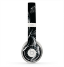 The Vibrant Black & Silver Butterfly Outline Skin for the Beats by Dre Solo 2 Headphones