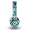 The Vibrant Blue Butterfly Plaid Skin for the Original Beats by Dre Wireless Headphones
