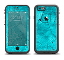 The Vibrant Blue Cement Texture Apple iPhone 6/6s LifeProof Fre Case Skin Set
