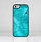 The Vibrant Blue Cement Texture Skin-Sert Case for the Apple iPhone 5c