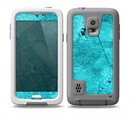 The Vibrant Blue Cement Texture Skin for the Samsung Galaxy S5 frē LifeProof Case