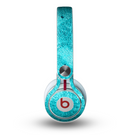 The Vibrant Blue Cement Texture Skin for the Beats by Dre Mixr Headphones