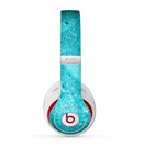 The Vibrant Blue Cement Texture Skin for the Beats by Dre Studio (2013+ Version) Headphones