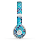 The Vibrant Blue Glow-Tiles Skin for the Beats by Dre Solo 2 Headphones