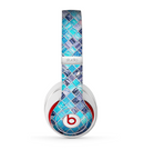 The Vibrant Blue Glow-Tiles Skin for the Beats by Dre Studio (2013+ Version) Headphones
