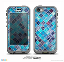 The Vibrant Blue Glow-Tiles Skin for the iPhone 5c nüüd LifeProof Case