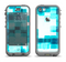 The Vibrant Blue HD Blocks Apple iPhone 5c LifeProof Nuud Case Skin Set