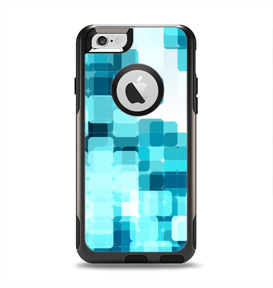 The Vibrant Blue HD Blocks Apple iPhone 6 Otterbox Commuter Case Skin Set