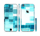 The Vibrant Blue HD Blocks Sectioned Skin Series for the Apple iPhone 6/6s Plus