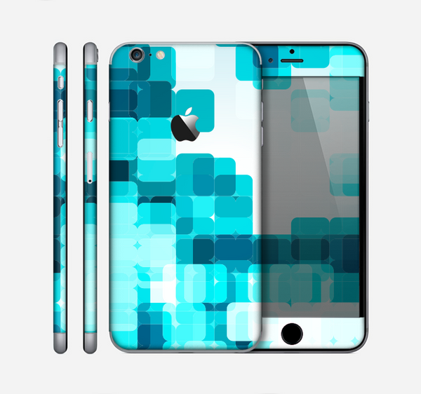 The Vibrant Blue HD Blocks Skin for the Apple iPhone 6 Plus