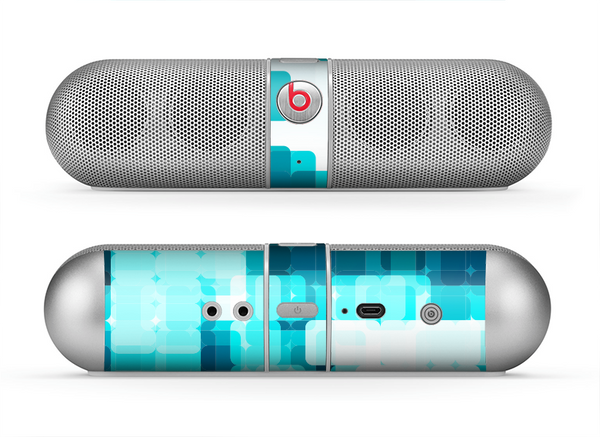 The Vibrant Blue HD Blocks Skin for the Beats by Dre Pill Bluetooth Speaker