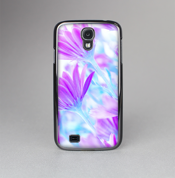 The Vibrant Blue & Purple Flower Field Skin-Sert Case for the Samsung Galaxy S4