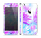The Vibrant Blue & Purple Flower Field Skin Set for the Apple iPhone 5