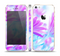 The Vibrant Blue & Purple Flower Field Skin Set for the Apple iPhone 5s