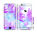 The Vibrant Blue & Purple Flower Field Sectioned Skin Series for the Apple iPhone 6s Plus