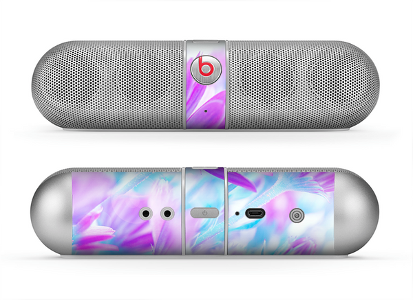 The Vibrant Blue & Purple Flower Field Skin for the Beats by Dre Pill Bluetooth Speaker