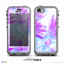 The Vibrant Blue & Purple Flower Field Skin for the iPhone 5c nüüd LifeProof Case
