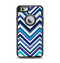The Vibrant Blue Sharp Chevron Apple iPhone 6 Otterbox Defender Case Skin Set