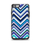 The Vibrant Blue Sharp Chevron Apple iPhone 6 Otterbox Symmetry Case Skin Set