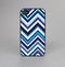 The Vibrant Blue Sharp Chevron Skin-Sert for the Apple iPhone 4-4s Skin-Sert Case
