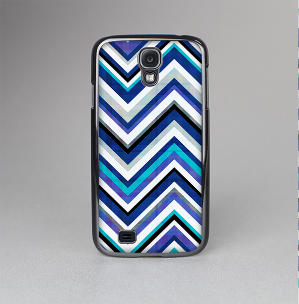 The Vibrant Blue Sharp Chevron Skin-Sert Case for the Samsung Galaxy S4