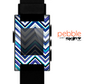 The Vibrant Blue Sharp Chevron Skin for the Pebble SmartWatch copy