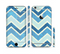 The Vibrant Blue Vintage Chevron V3 Sectioned Skin Series for the Apple iPhone 6 Plus