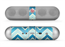 The Vibrant Blue Vintage Chevron V3 Skin for the Beats by Dre Pill Bluetooth Speaker