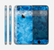 The Vibrant Blue & White Floral Lace Skin for the Apple iPhone 6
