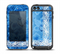 The Vibrant Blue & White Floral Lace Skin for the iPod Touch 5th Generation frē LifeProof Case