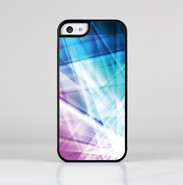 The Vibrant Blue and Pink HD Shards Skin-Sert Case for the Apple iPhone 5c