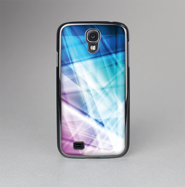The Vibrant Blue and Pink HD Shards Skin-Sert Case for the Samsung Galaxy S4