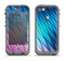 The Vibrant Blue and Pink Neon Interlock Pattern Apple iPhone 5c LifeProof Nuud Case Skin Set