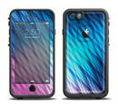 The Vibrant Blue and Pink Neon Interlock Pattern Apple iPhone 6/6s LifeProof Fre Case Skin Set