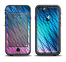 The Vibrant Blue and Pink Neon Interlock Pattern Apple iPhone 6/6s Plus LifeProof Fre Case Skin Set