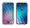 The Vibrant Blue and Pink Neon Interlock Pattern Apple iPhone 6 LifeProof Nuud Case Skin Set