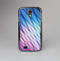 The Vibrant Blue and Pink Neon Interlock Pattern Skin-Sert Case for the Samsung Galaxy S4