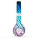 The Vibrant Blue and Pink Neon Interlock Pattern Skin for the Beats by Dre Solo 2 Headphones