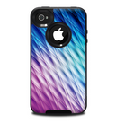 The Vibrant Blue and Pink Neon Interlock Pattern Skin for the iPhone 4-4s OtterBox Commuter Case