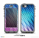 The Vibrant Blue and Pink Neon Interlock Pattern Skin for the iPhone 5c nüüd LifeProof Case