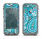 The Vibrant Blue and White Paisley Design  Apple iPhone 5c LifeProof Nuud Case Skin Set