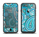 The Vibrant Blue and White Paisley Design  Apple iPhone 6/6s LifeProof Fre Case Skin Set