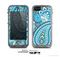 The Vibrant Blue and White Paisley Design  Skin for the Apple iPhone 5c LifeProof Case